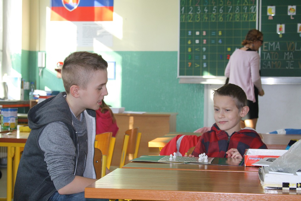 child in class